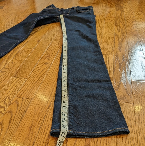 J BRAND Aritzia 805 Straight Leg Jeans Ink Blue Mid Rise Size 26 - Picture 8 of 10